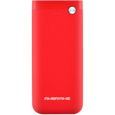 Deals, Discounts & Offers on Power Banks - Ambrane 20000 mAh Power Bank (PP-20)(Red, Lithium Polymer)