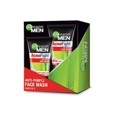 Deals, Discounts & Offers on Personal Care Appliances - Garnier Men Acno Fight Anti-Pimple Facewash, Pack of 2, 200g