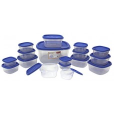 Deals, Discounts & Offers on Home & Kitchen - Princeware SF Pak Container Set, 17-Pieces, Blue