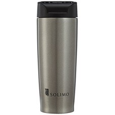 Deals, Discounts & Offers on Home & Kitchen -  Amazon Brand Solimo Vacuum Insulated Stainless Steel Travel Mug, Regal, 380 ml
