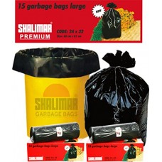 Deals, Discounts & Offers on Personal Care Appliances - Shalimar Premium Garbage Bags (Large) Size 60 cm x 81 cm 6 Rolls (90 Bags) (Trash Bag/ Dustbin Bag)