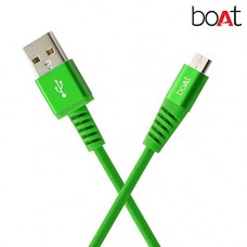 Deals, Discounts & Offers on  -  boAt Rugged V3 Braided Micro USB Cable (Ivy Green)