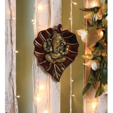 Deals, Discounts & Offers on  - Multicolor Metal Leaf Ganesha Idol by Handecor