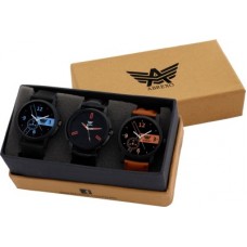 Deals, Discounts & Offers on Watches & Wallets - Abrexo Abx-7008 Gents Modish Superior Combo Watch - For Men