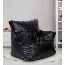 Deals, Discounts & Offers on Furniture - Ricky XXXL Filled Bean Bag in Black Colour by SGS Industries