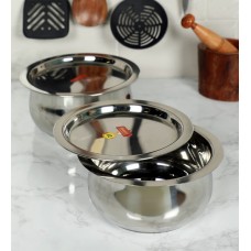 Deals, Discounts & Offers on Cookware - Sumeet Stainless Steel Non-Stick Patila-Set of 2,(1600ML & 2100ML)