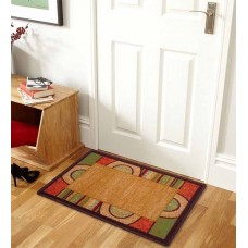 Deals, Discounts & Offers on  - Abstract Pattern Brown Bogo 23 x 15 inches Door Mat by Status