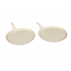 Deals, Discounts & Offers on Home & Kitchen - Signoraware Heat N Serve Pan Set, Set of 2, Off-White