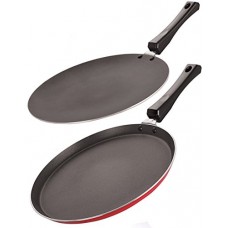 Deals, Discounts & Offers on Home & Kitchen - Nirlon Non-Stick Aluminium Cookware Set, 2-Pieces, Red/Black (2.6mm_FT13_CT12_64_3)