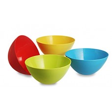 Deals, Discounts & Offers on Home & Kitchen - All Time Plastic Mixing Bowl Set, 800ml, Set of 4, Multicolour