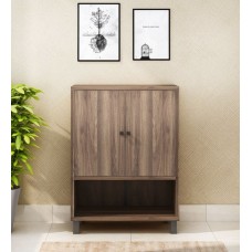 Deals, Discounts & Offers on Furniture - Astero Shoe Cabinet in Walnut Finish by @home