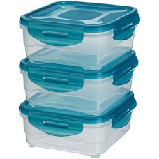 Deals, Discounts & Offers on Home Improvement - AmazonBasics 3pc Airtight Food Storage Containers Set, 3 x 0.80 Liter,Multicolour