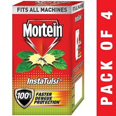 Deals, Discounts & Offers on  - Mortein Insta5 Tulsi Vaporizer Refill (35 ml, Red, Pack of 4)
