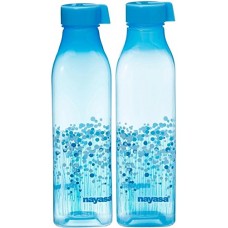 Deals, Discounts & Offers on Home & Kitchen - Nayasa Square Water Bottle 1000Ml Blue