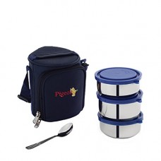 Deals, Discounts & Offers on Home & Kitchen - Pigeon Classmate 3 Lunch Box with Bag