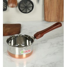 Deals, Discounts & Offers on Cookware - Hazel Stainless Steel Copper-Base Sauce Pan, 750 ML, Set of 2