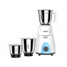 Deals, Discounts & Offers on Home & Kitchen - Usha Colt Mixer Grinder (MG-3053) 500-Watt 3 Jars with Copper Motor (White/Blue)