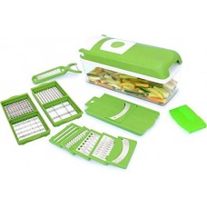 Deals, Discounts & Offers on Home & Kitchen - Floraware Plastic Vegetable Chopper Set, 10-Pieces, Green