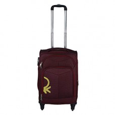 Deals, Discounts & Offers on  - United Colors of Benetton Polyester 58 cms Maroon Softsided Check-in Luggage (0IP6SPO20T01I)
