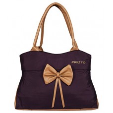 Deals, Discounts & Offers on Watches & Handbag - Fristo Women's Handbag (Purple and Beige)