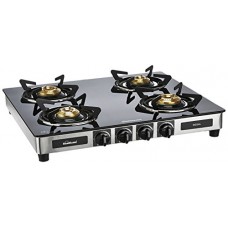 Deals, Discounts & Offers on Home & Kitchen - Sunflame GT Regal Stainless Steel 4 Burner Gas Stove, Black