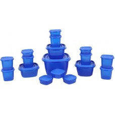 Deals, Discounts & Offers on Kitchen Containers - Flipkart SmartBuy - 6200 ml Plastic Grocery Container(Pack of 17, Blue)