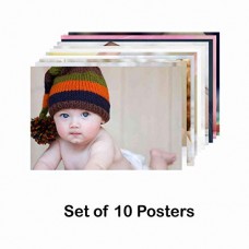 Deals, Discounts & Offers on  - Paper Plane Design Born Baby Girl/Boy Poster 12 x 18 Inch, Set of 10 Photo