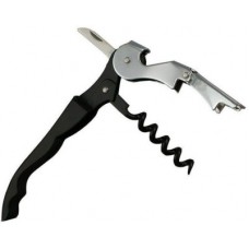 Deals, Discounts & Offers on  - Highlight Black, Silver Stainless Steel Waiters Corkscrew