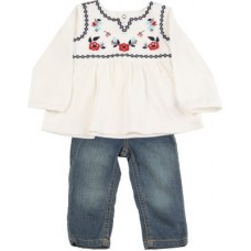 Deals, Discounts & Offers on Baby & Kids - [Buy 5] Carter'sGirls Casual Top Trouser(White)