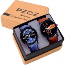 Deals, Discounts & Offers on Watches & Wallets - PZOZSet Of Two Combo Fashionable Analog Watch - For Boys