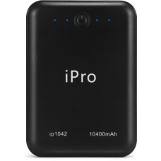 Deals, Discounts & Offers on Power Banks - Ipro 10400 mAh Power Bank (IP1042)(Black, Lithium-ion)