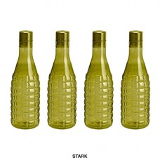 Deals, Discounts & Offers on Home & Kitchen - Steelo Stark Plastic Water Bottle, 1 Litre, Set of 4, Oliver Green