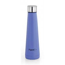 Deals, Discounts & Offers on Home & Kitchen - Pigeon Pyramid Stainless Steel Fridge Bottle, 650ml, Blue