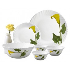 Deals, Discounts & Offers on Home & Kitchen - LaOpala Amber Lily Dinner Set, 27-Pieces, Multicolour