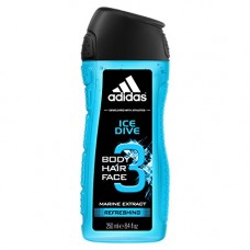 Deals, Discounts & Offers on Personal Care Appliances - Adidas Ice Dive 3 In 1 Body, Hair And Face Shower Gel For Men, 250ml