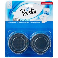 Deals, Discounts & Offers on Personal Care Appliances -  Amazon Brand Presto! Hygienic Flush Tabs, Aqua Fresh - 50 g (Pack of 2)