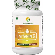 Deals, Discounts & Offers on Personal Care Appliances - NutrineLife Vitamin C Ascorbic Acid 120 Tablets, 500 mg (Pack of 1)
