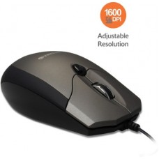 Deals, Discounts & Offers on Laptop Accessories - Amkette Weego Pro USB Wired Optical Mouse(USB, Grey, Black)