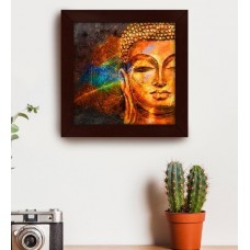 Deals, Discounts & Offers on  - Multicolour Wood Beautifully Printed Buddha Wall Art Painting by Story@Home
