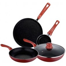 Deals, Discounts & Offers on Cookware - Bergner Mars Induction Bottom Cookware Set(Aluminium, 4 - Piece)