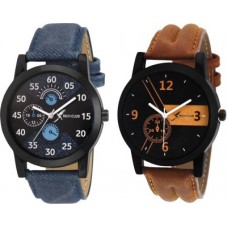 Deals, Discounts & Offers on Watches & Wallets - Rich Club SKRC-SET OF TO WATCH JEANS&BROWN Watch For Men
