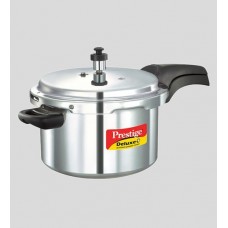 Deals, Discounts & Offers on  - Prestige Deluxe Plus Induction Base Aluminium Pressure Cooker, 5 Ltr, Silver