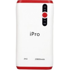 Deals, Discounts & Offers on Power Banks - Ipro 20800 MAH Power Bank (Lithiunm-ion, IP43)(Red, Lithium-ion)