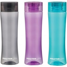 Deals, Discounts & Offers on  - Mastercool Curve 900 ml Bottle(Pack of 3, Blue, Grey, Purple)