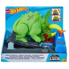 Deals, Discounts & Offers on Toys & Games - Hot Wheels CitySmashinTriceratops(Blue)