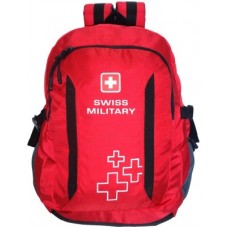 Deals, Discounts & Offers on Backpacks - Swiss Military Polyester 23 L Backpack(Red, Black)