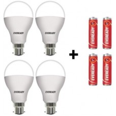 Deals, Discounts & Offers on  - Eveready 10 W Round B22 LED Bulb(White, Pack of 4)