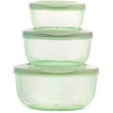 Deals, Discounts & Offers on Kitchen Containers - Mastercook Malta Set - 290 ml, 580 ml, 1000 ml Plastic Grocery Container(Pack of 3, Green)