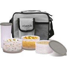 Deals, Discounts & Offers on Home & Kitchen - Milton Meal Combi Plastic Lunch Box Set, Grey