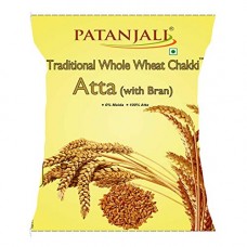 Deals, Discounts & Offers on Grocery & Gourmet Foods -  Patanjali Traditional Whole Wheat Chakki Atta with Bran, 5kg (DEL)